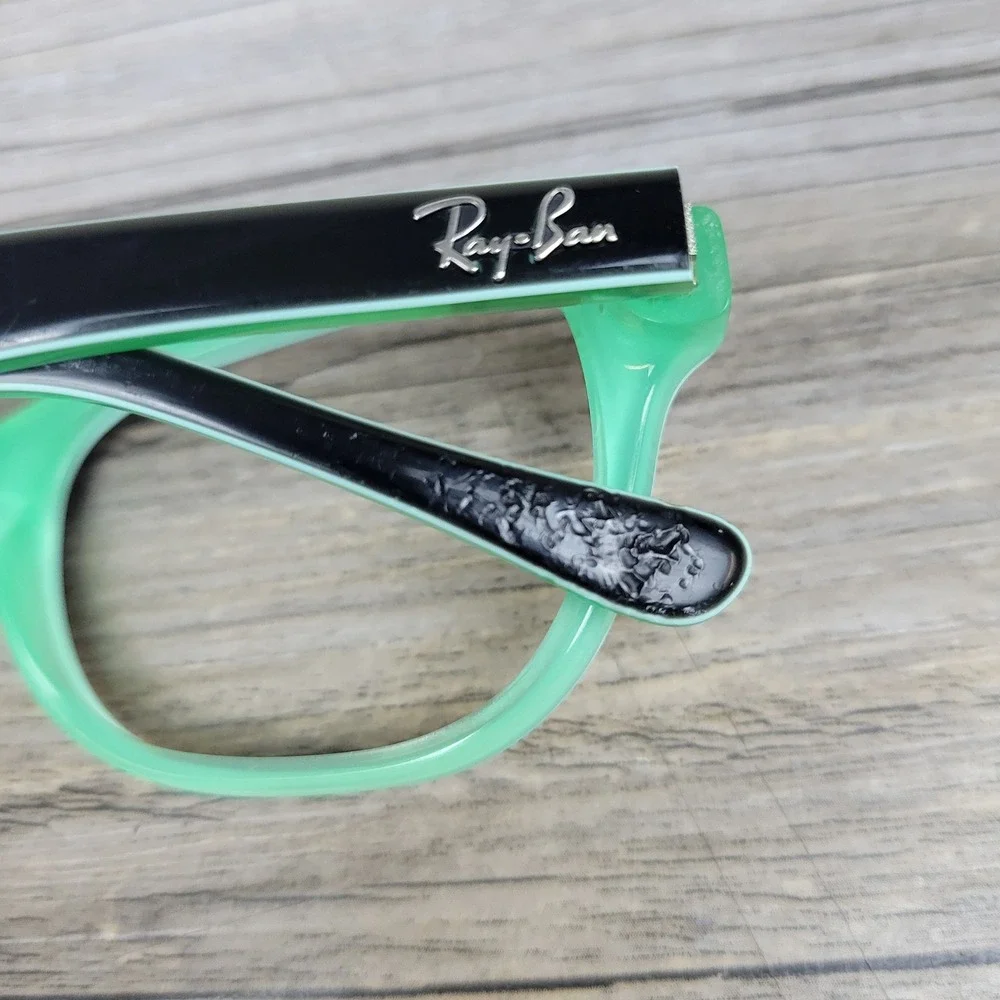 Ray-Ban Eyeglass Frames RB1555 Wayfarer 3580 Black Green Kids 45-15-125